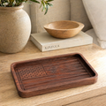 Walnut American Flag Catchall Tray