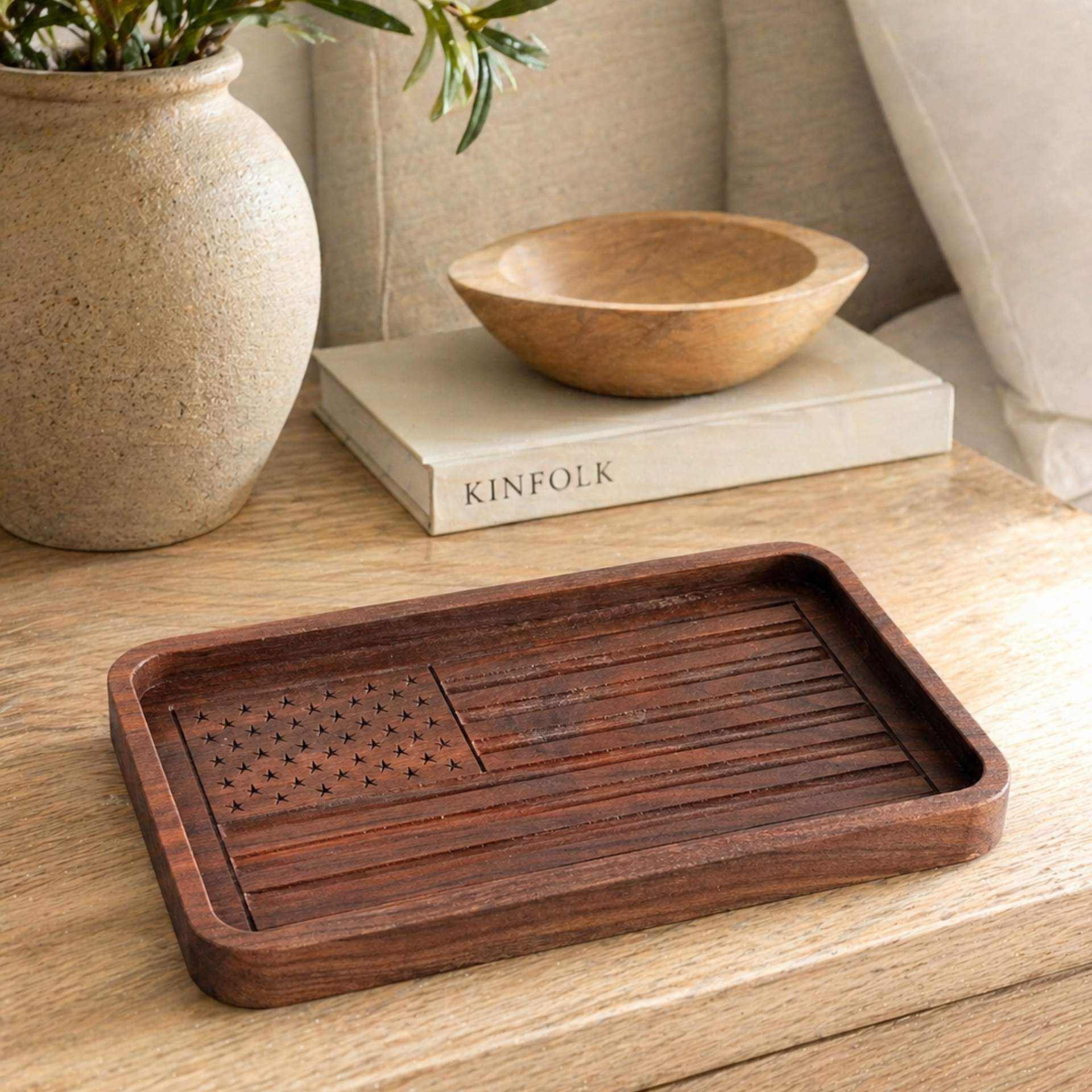 Walnut Catchall Tray | American Flag – Mitchabout + Co