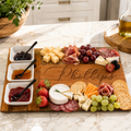7 Pc Charcuterie Board & Bowl Set | Black Limba & Hickory