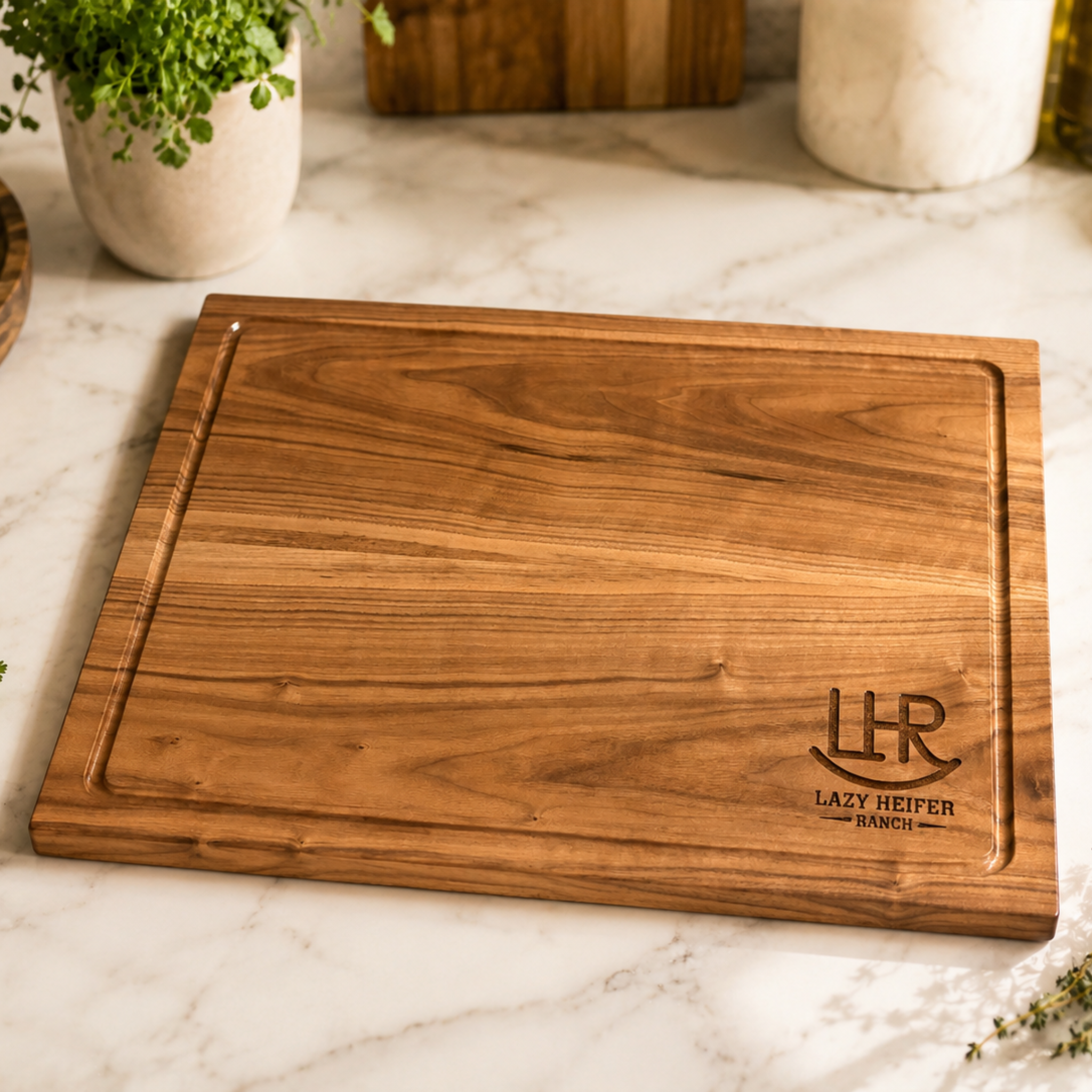Custom Engraved Walnut Cutting Board Made-to-Order