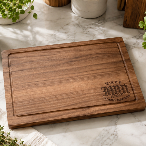 Custom Engraved Walnut Cutting Board Made-to-Order