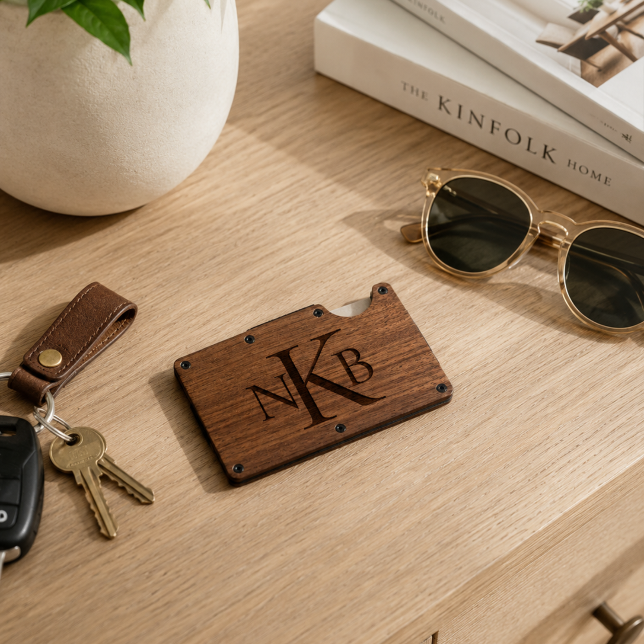 Personalized RFID Slim Wallet | Engraved Gifts for Him & Dad